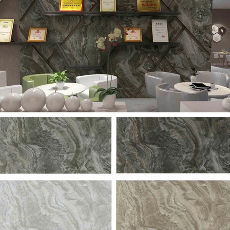 1220 × 2800 mm UV obložena PVC mramorna ploča za namještaj i ormariće Lagana i izdržljiva laminirana plastična zidna ploča