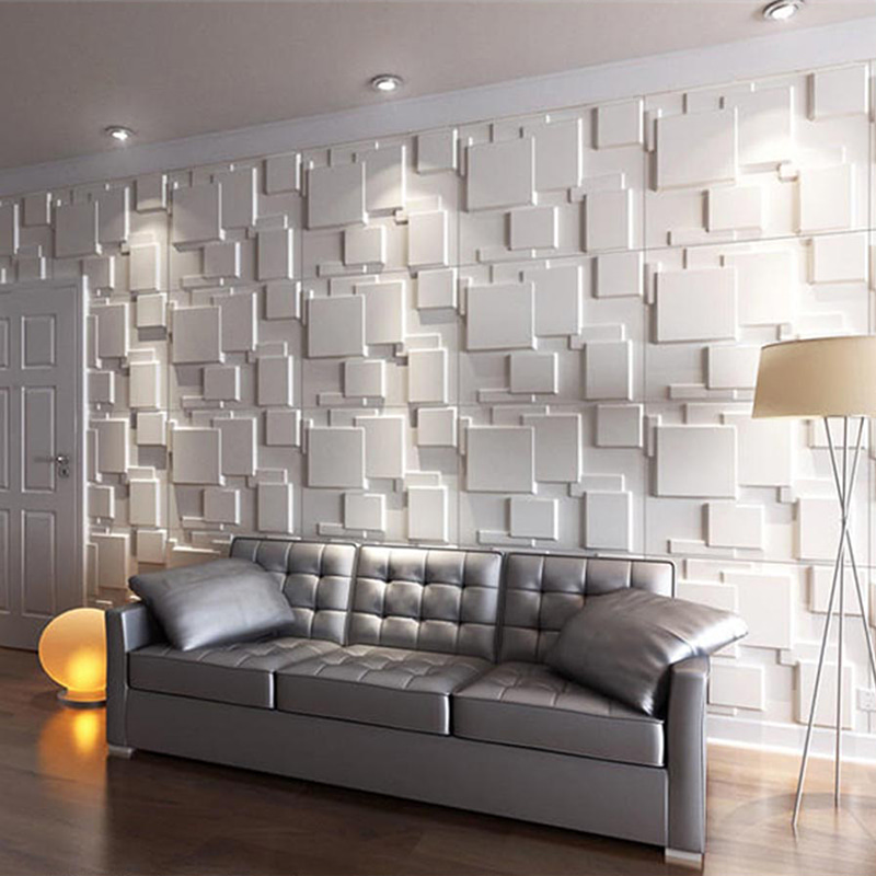 Pared 3d zidni paneli Tapete Zidni premazi za uređenje doma Indoor Panel De Pvc Moderna geometrijska vila