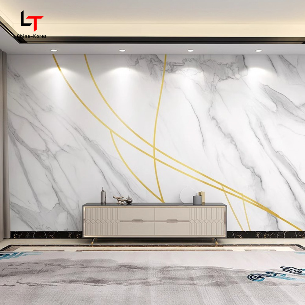 1220 × 2440 mm PVC karbonska kristalna ploča vodootporna vatrootporna ukrasna zidna obloga za unutarnje vanjske prostore s UV premazom