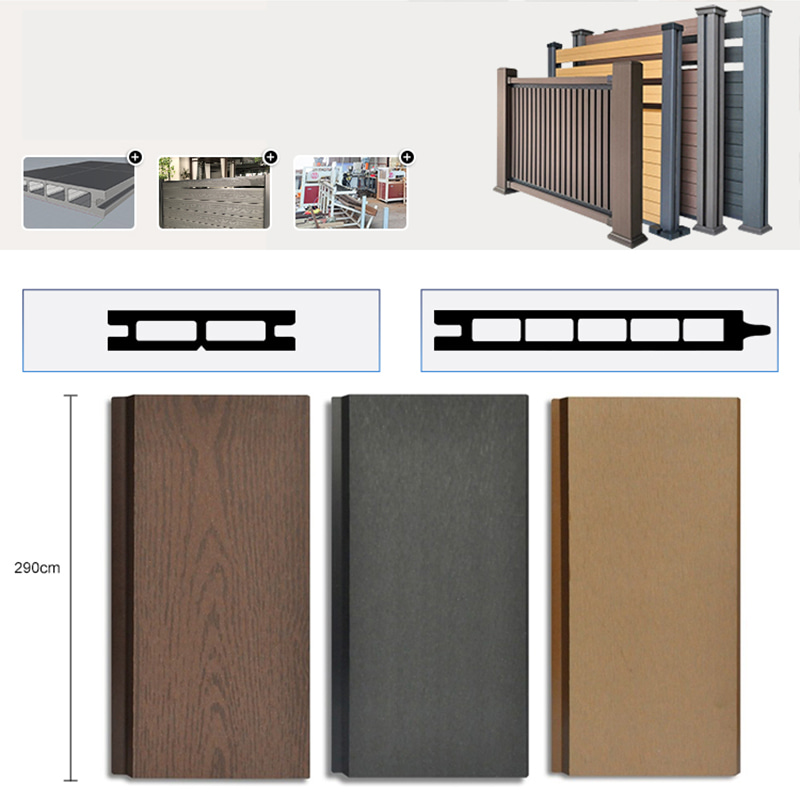 Ko-ekstruzija Ukrasna ograda Zaslon otporan na vremenske uvjete Wpc kompozit za privatnost Vrtna ograda Otporan na sunce Otporan na habanje Anti-termiti Jednostavan za postavljanje