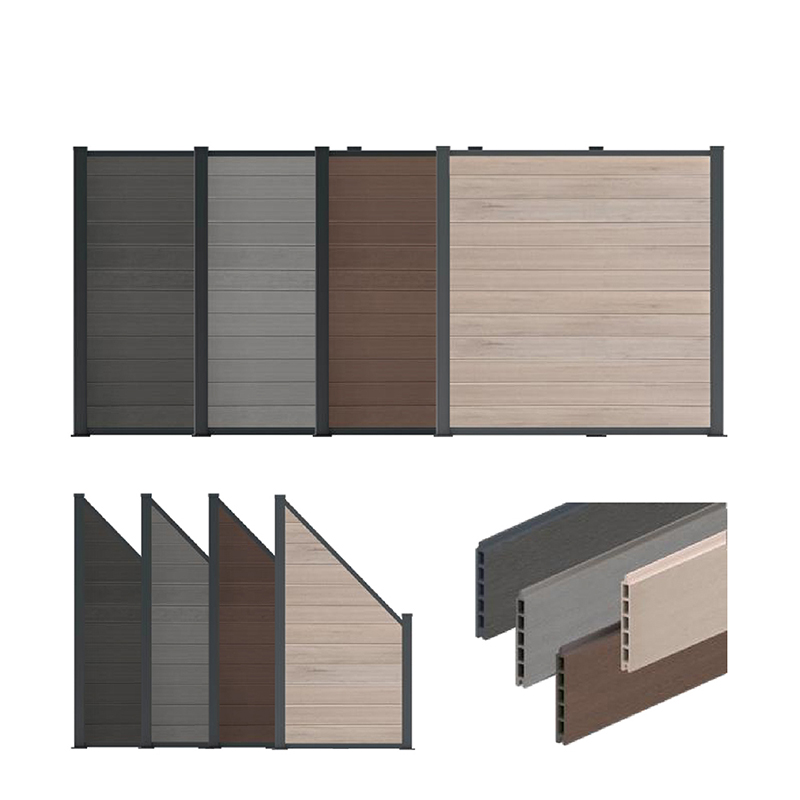 Drvena plastična kompozitna Wpc ograda Kućni vrt Dvorišne ograde Paneli bolji od vinilne pvc ograde Vodootporna vanjska ploča za privatnost Hdpe
