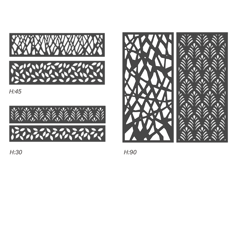 Drvena plastična kompozitna Wpc ograda Kućni vrt Dvorišne ograde Paneli bolji od vinilne pvc ograde Vodootporna vanjska ploča za privatnost Hdpe