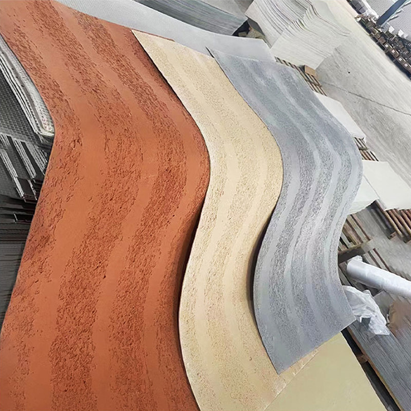 Moderni dizajn Vatrootporne lagane zidne ploče Novi materijal Mekana kamena obloga Fleksibilne MCM pločice Linearna kamena zidna obloga