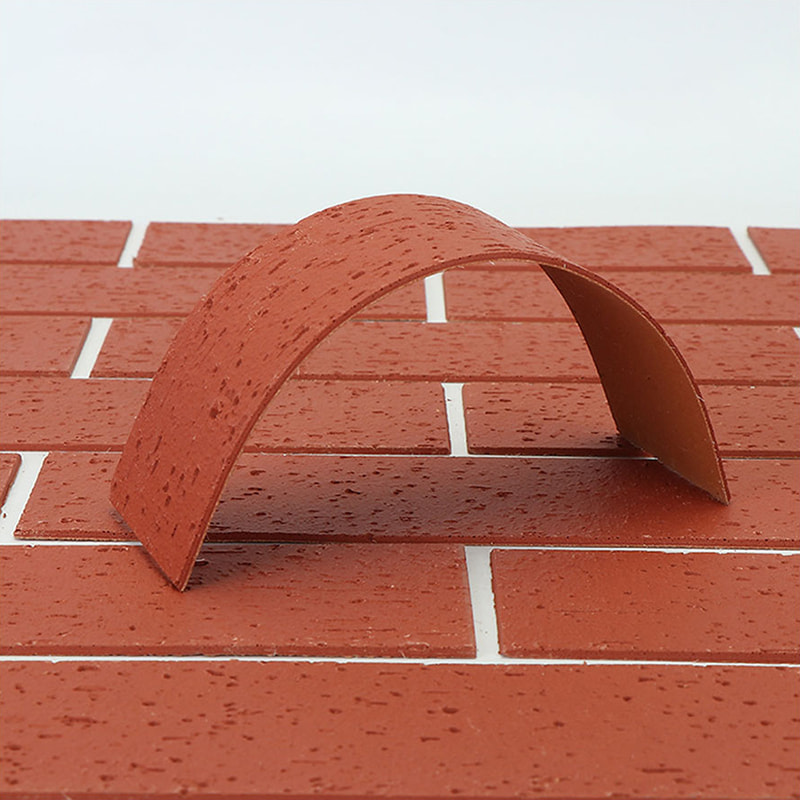 Moderni dizajn Vatrootporne lagane zidne ploče Novi materijal Mekana kamena obloga Fleksibilne MCM pločice Linearna kamena zidna obloga