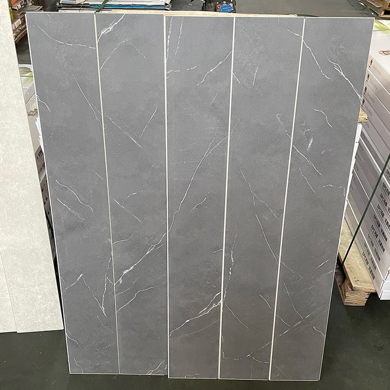 Bijeli i crni mramor Drvena zrnasta kruta jezgra Interlock Click Lock Pod od vinilnih dasaka Piso PVC Interijer Click Piso SPC podovi