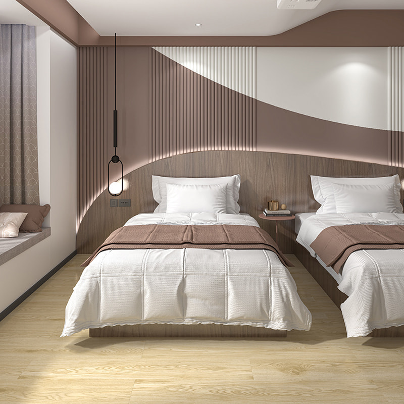 Izdržljivost Plastična pločica Plutajuća vodootporna drvena zrna 4 mm 5 mm 6 mm 7 mm 8 mm PVC klik vinilne daske SPC podovi