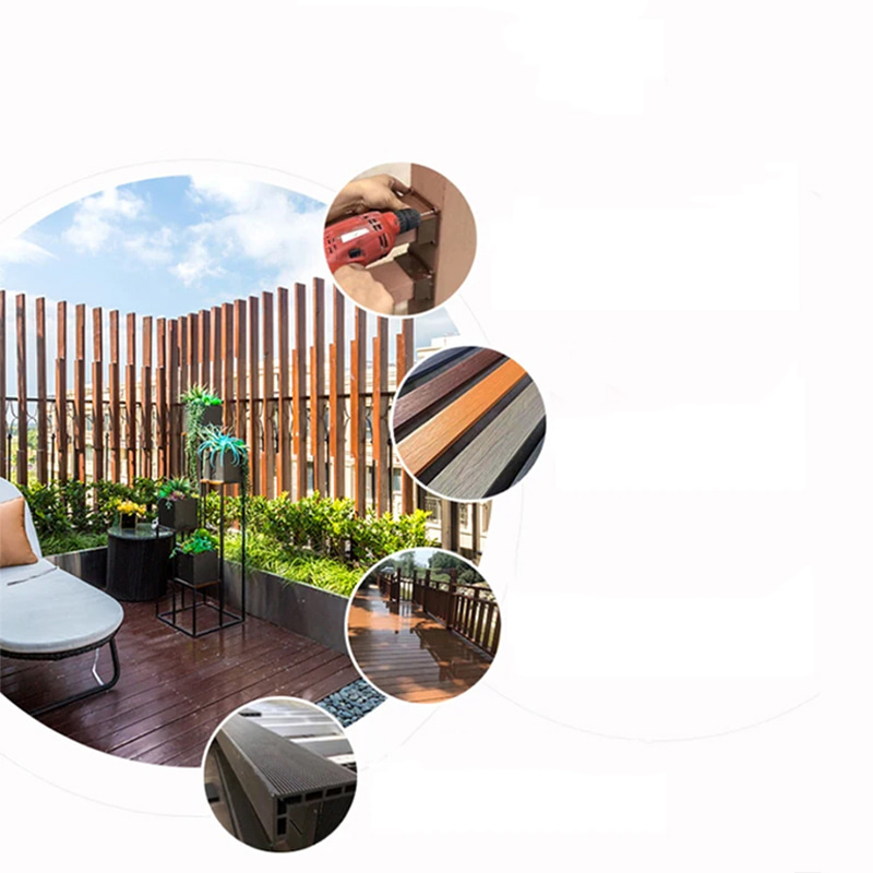 Pričvrstite DIY podove za vanjske vodootporne Wpc terase Kompozitni projektirani podovi Isprepletene podne ploče